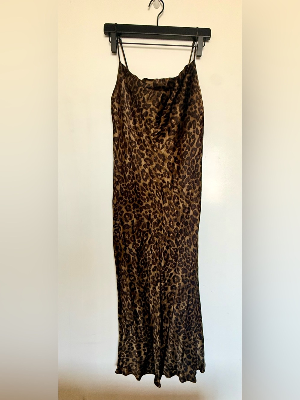 Zara Leopard-Print Midi Dress in Brown and Black